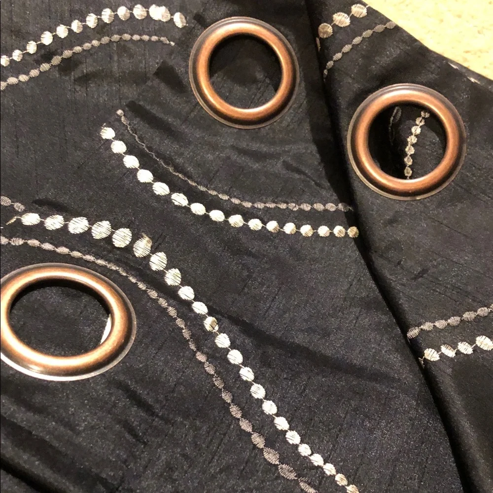 None black curtain